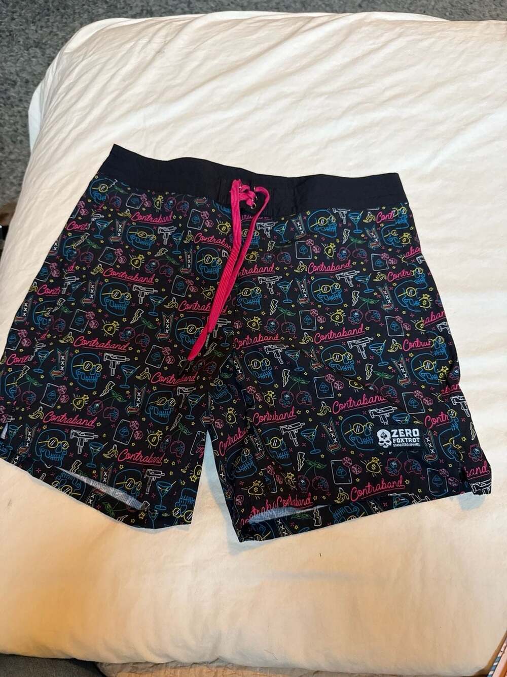 Zero Foxtrot Contraband board shorts. Men size Medium
